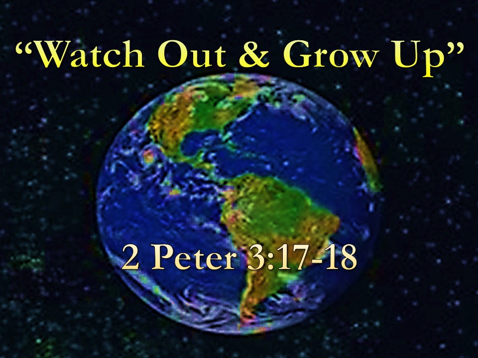 10 13 24 Watch Out Grow Up Message Title 24 10 09am